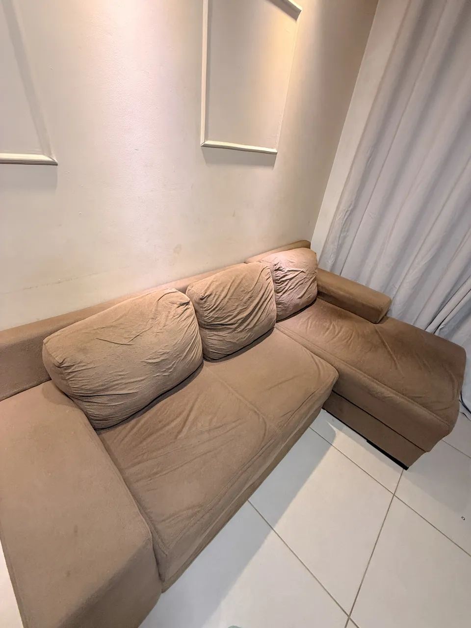 Sofa retrátil fixo 2,40m PRA HOJE - Foto 4