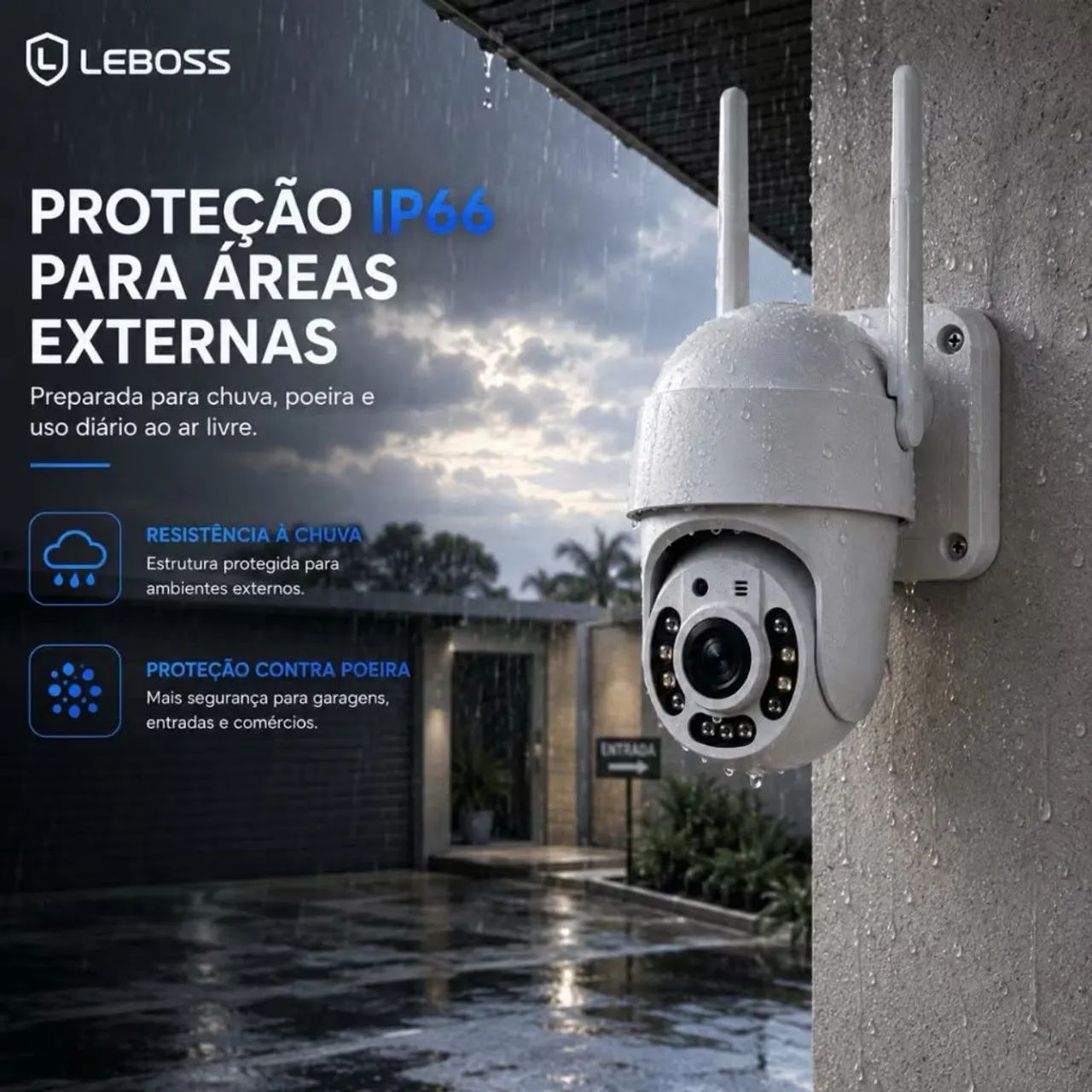 Camera segurança wi-fi de parede  - Foto 3