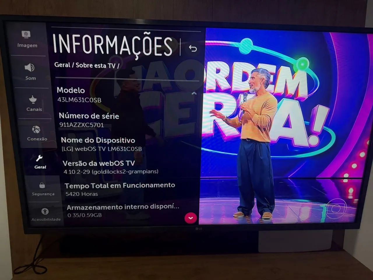 Smart TV LG 43 Polegadas  - Foto 3