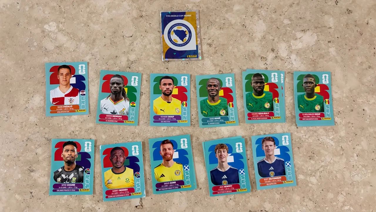 Figurinhas Copa do Mundo 2026