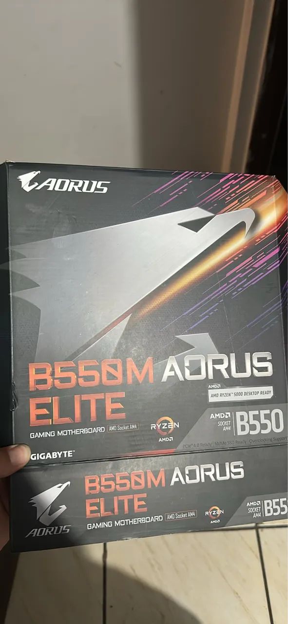 Placa mãe aorus B550m elite