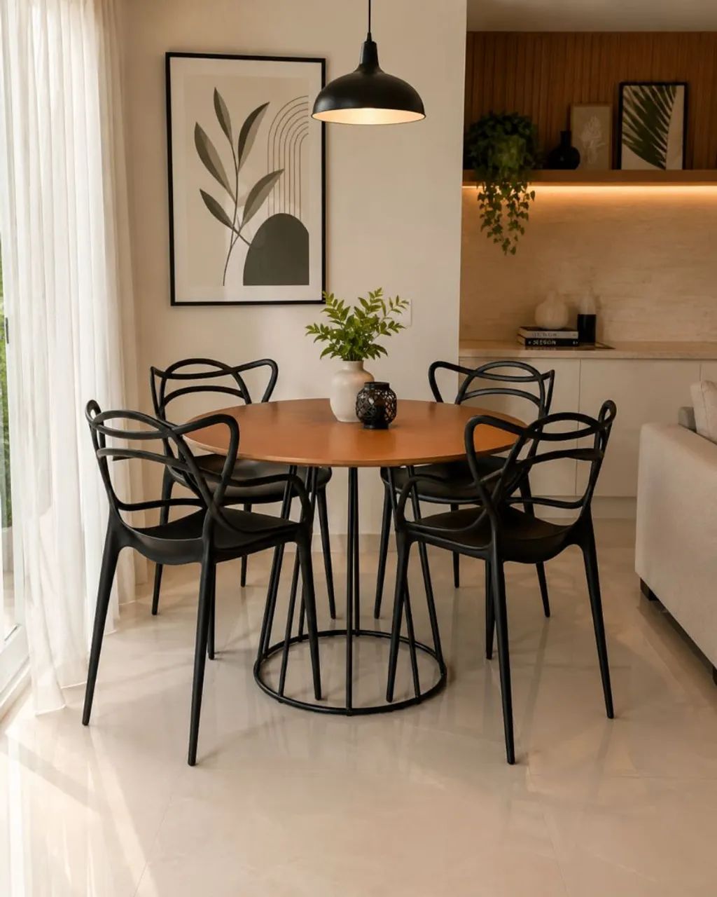 100% Nova Mesa + 4 cadeiras Allegra 