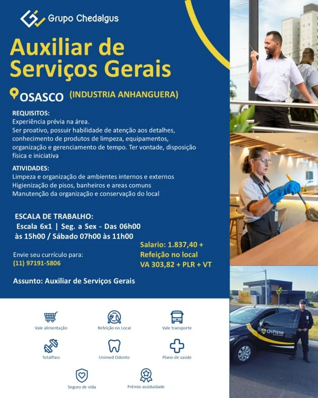 AUXILIAR DE SERVIÇOS GERAIS - OSASCO