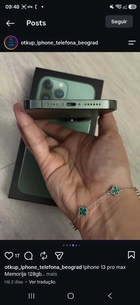 iPhone 13 PRO MAX 256 GB - Cor Green  - Foto 3