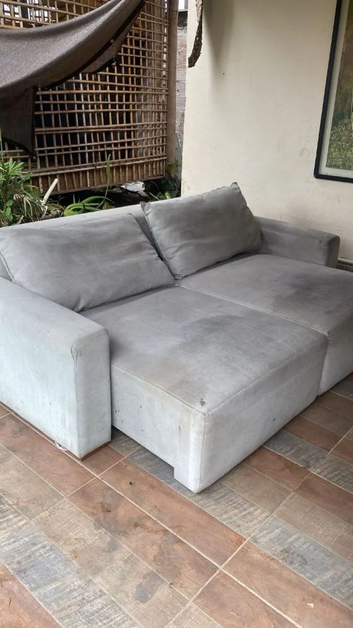 ? Sofá Retrátil 2/3 Lugares Cinza<br> - Foto 3