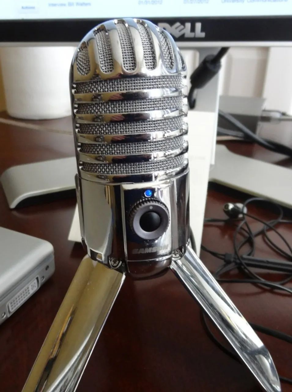 Microfone Samson Meteor Mic condensador impecável e lindo