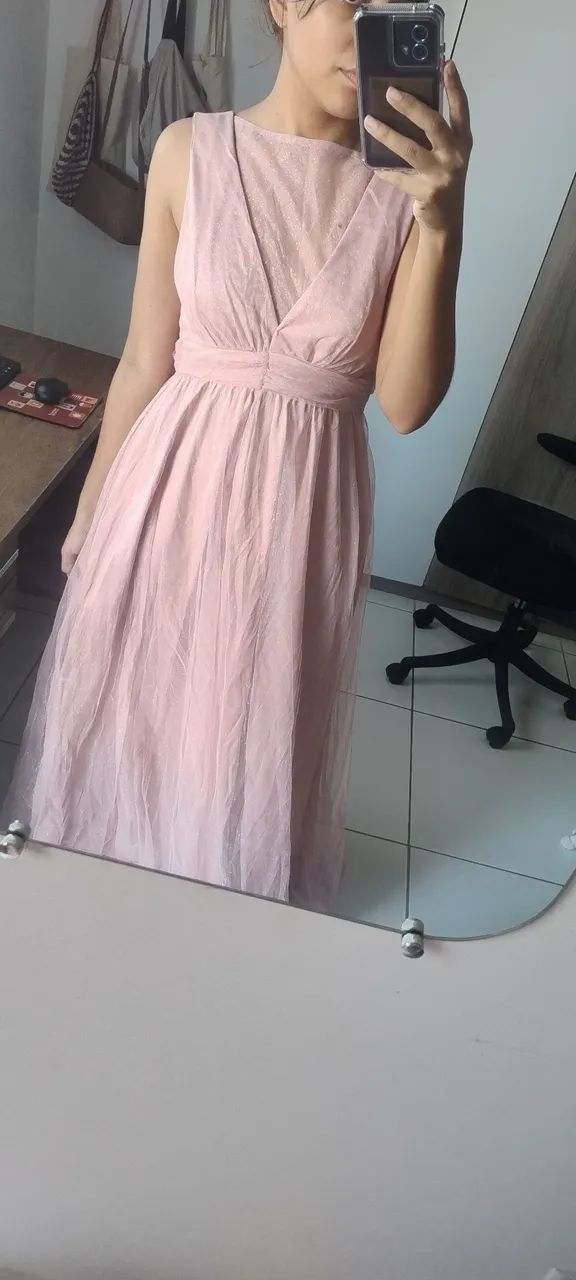 Vestido de madrinha (rosa claro) - Foto 2