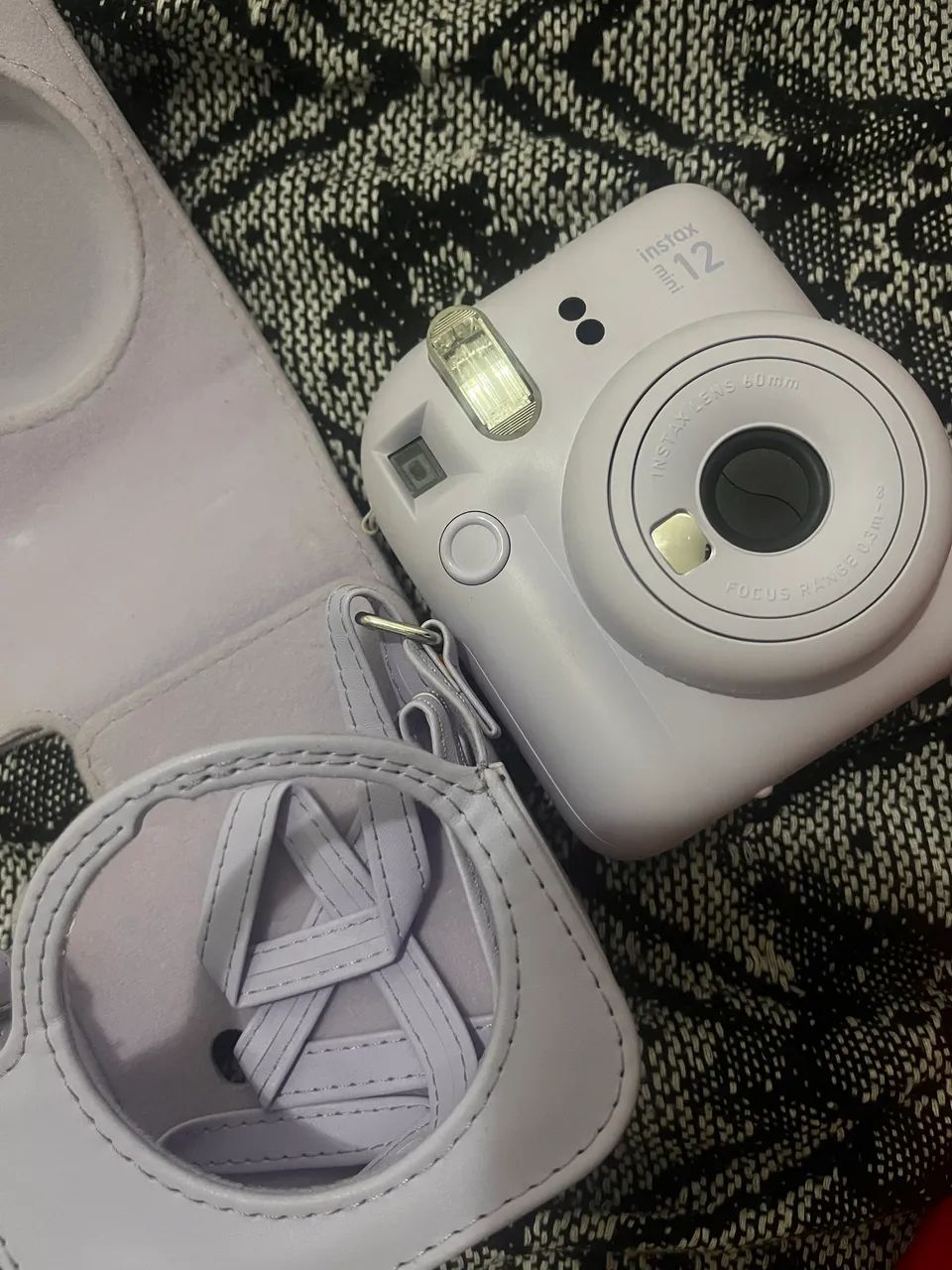 câmera polaroide mini instax 12 lilás  - Foto 2