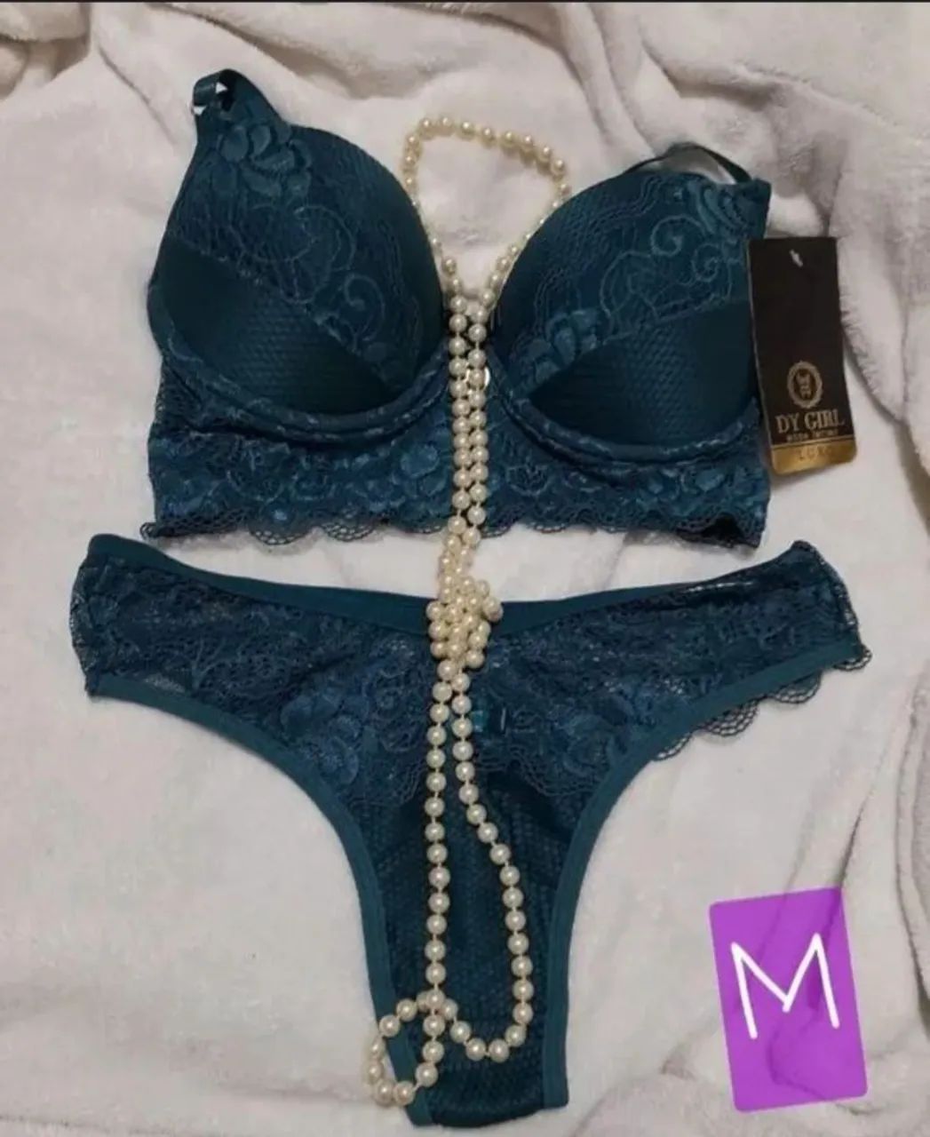 5 conjuntos lingeries sensuais tamanho P e M sortidos - Foto 4