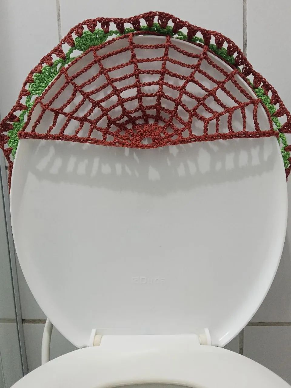 Jogo de banheiro em crochê/kit de banheiro 3 PEÇAS  - Foto 6
