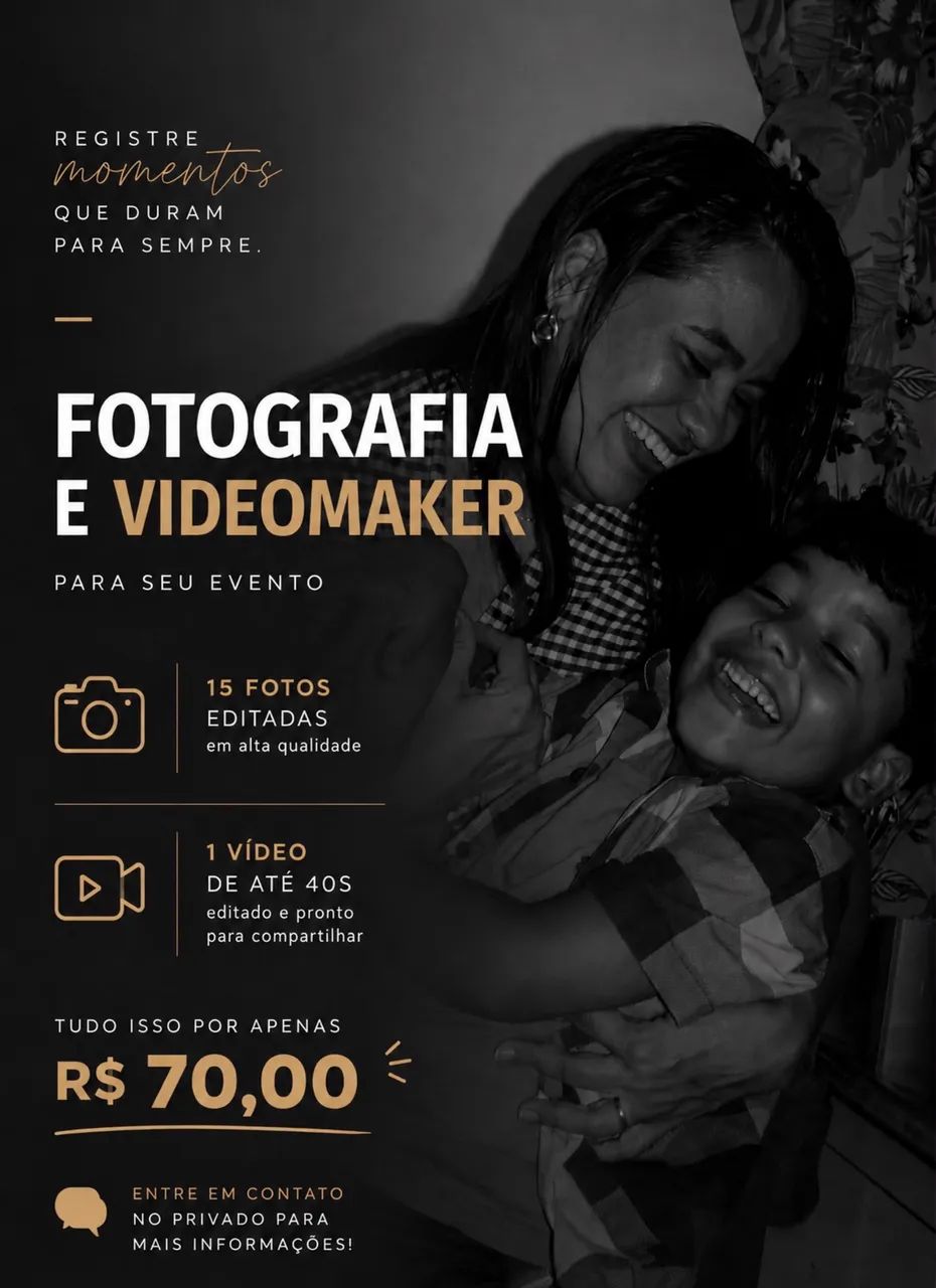 Fotografia e Videomaker PROMOÇÃO : FESTAS E EVENTOS