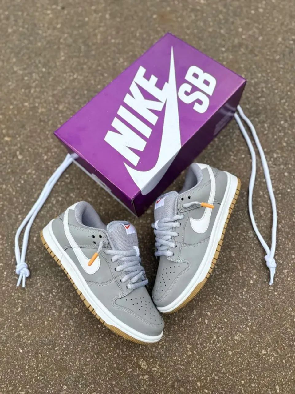 Nike Dunk Low Pro Grey Gum Masculino Premium - Foto 4