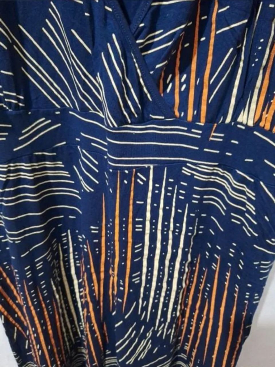 Vestido azul com listras - Foto 2
