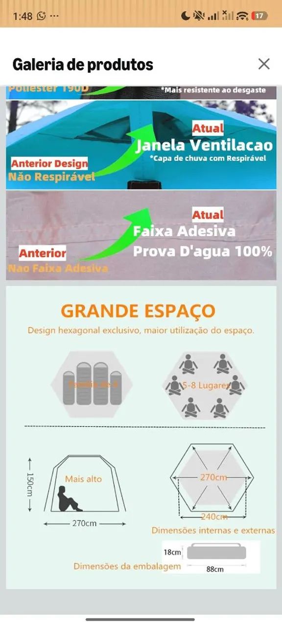 Barraca de Camping Automática - Foto 4