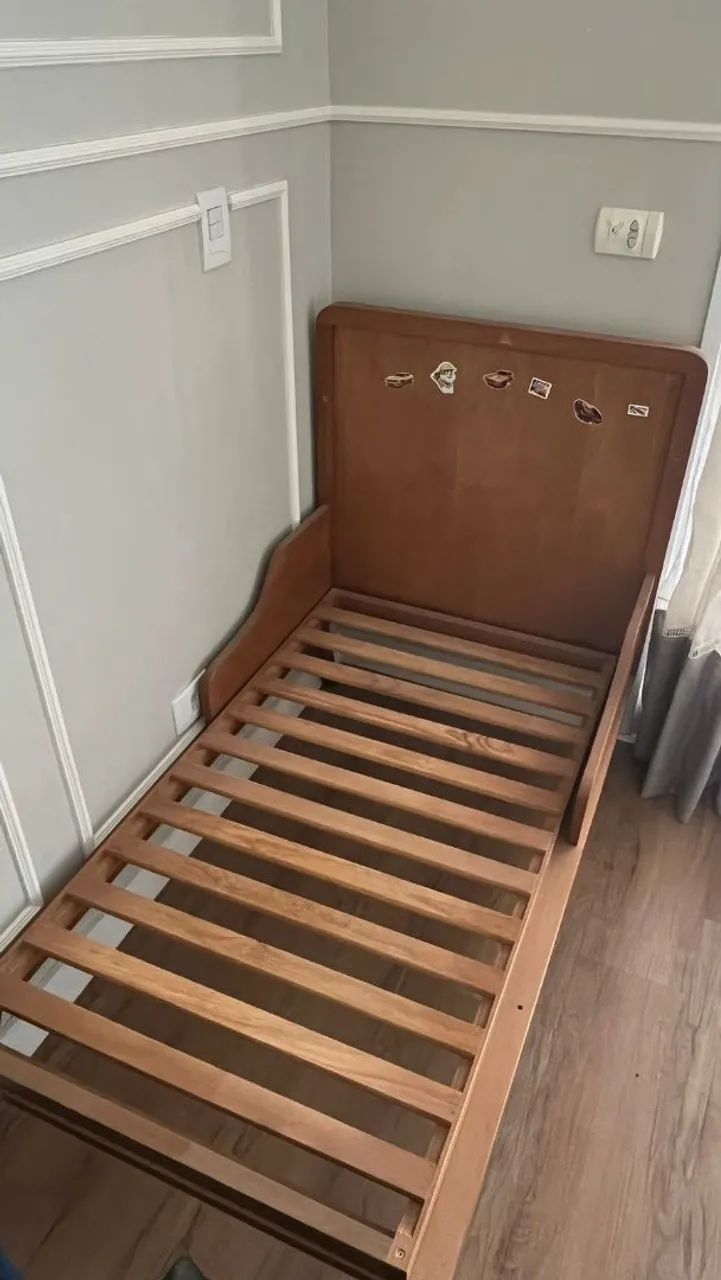 Berço Cama - Madeira Maciça (acompanha colchão)