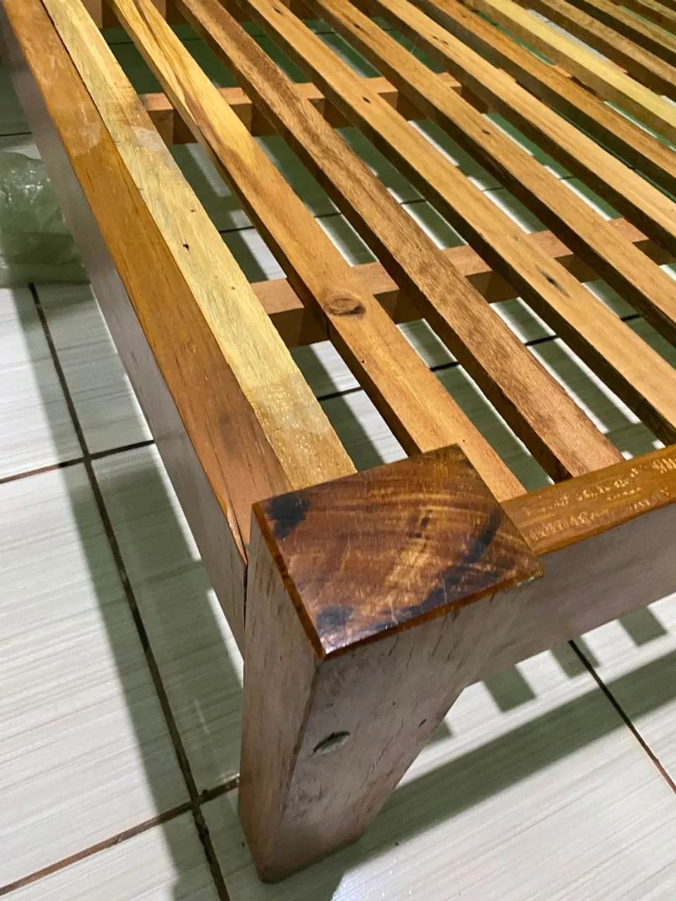 Cama de casal madeira maciça - Foto 4
