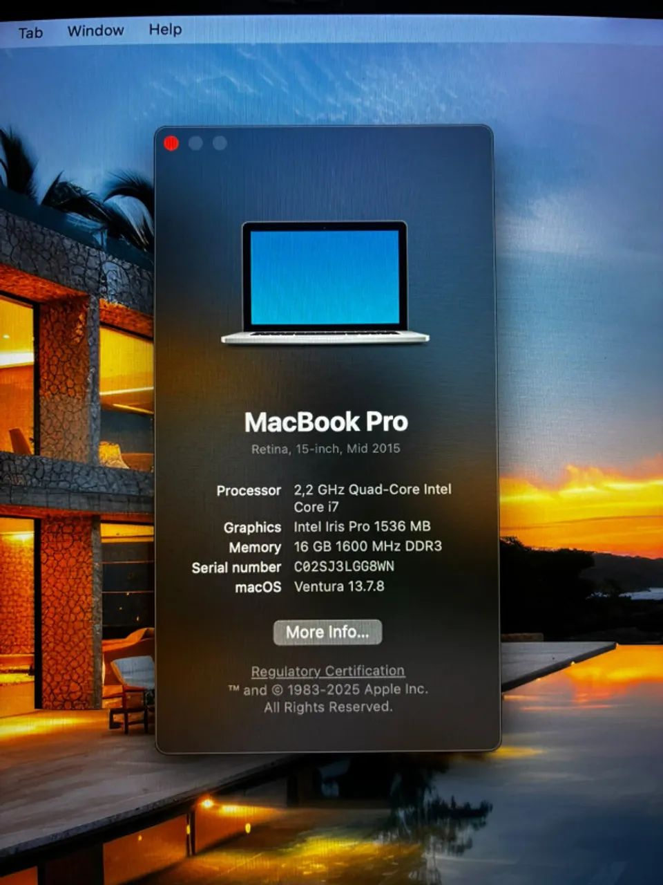 MacBook Pro Retina 15
