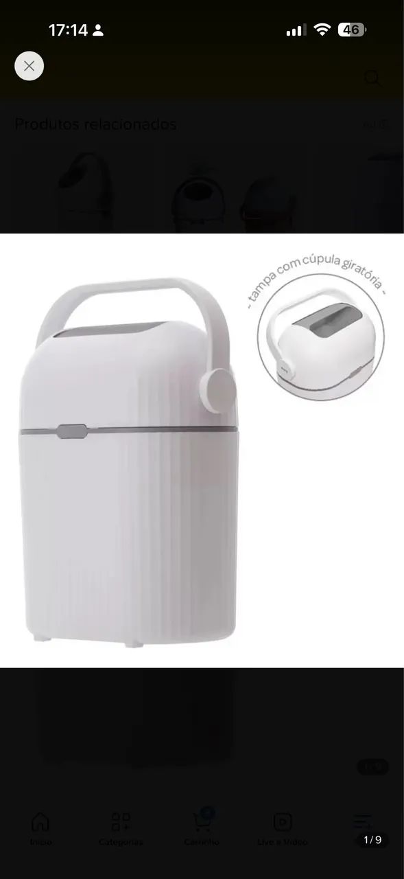 Lixeira anti odor 