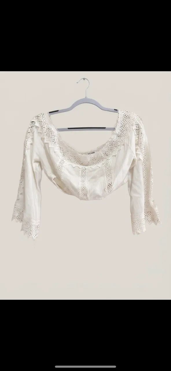 Cropped manga longa P