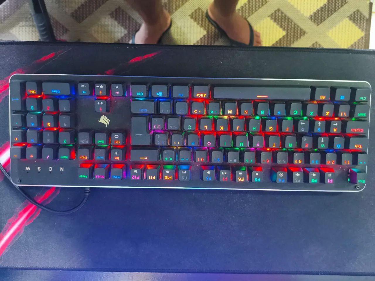 KIT TECLADO GAMER E MOUSE GAMER COM RGB  - Foto 3