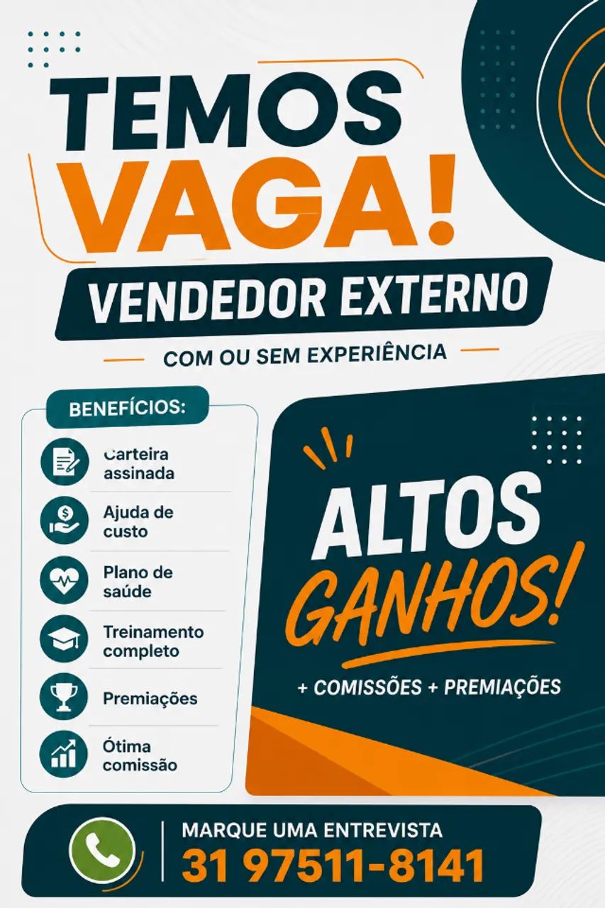 CONTRATAÇÃO IMEDIATA.