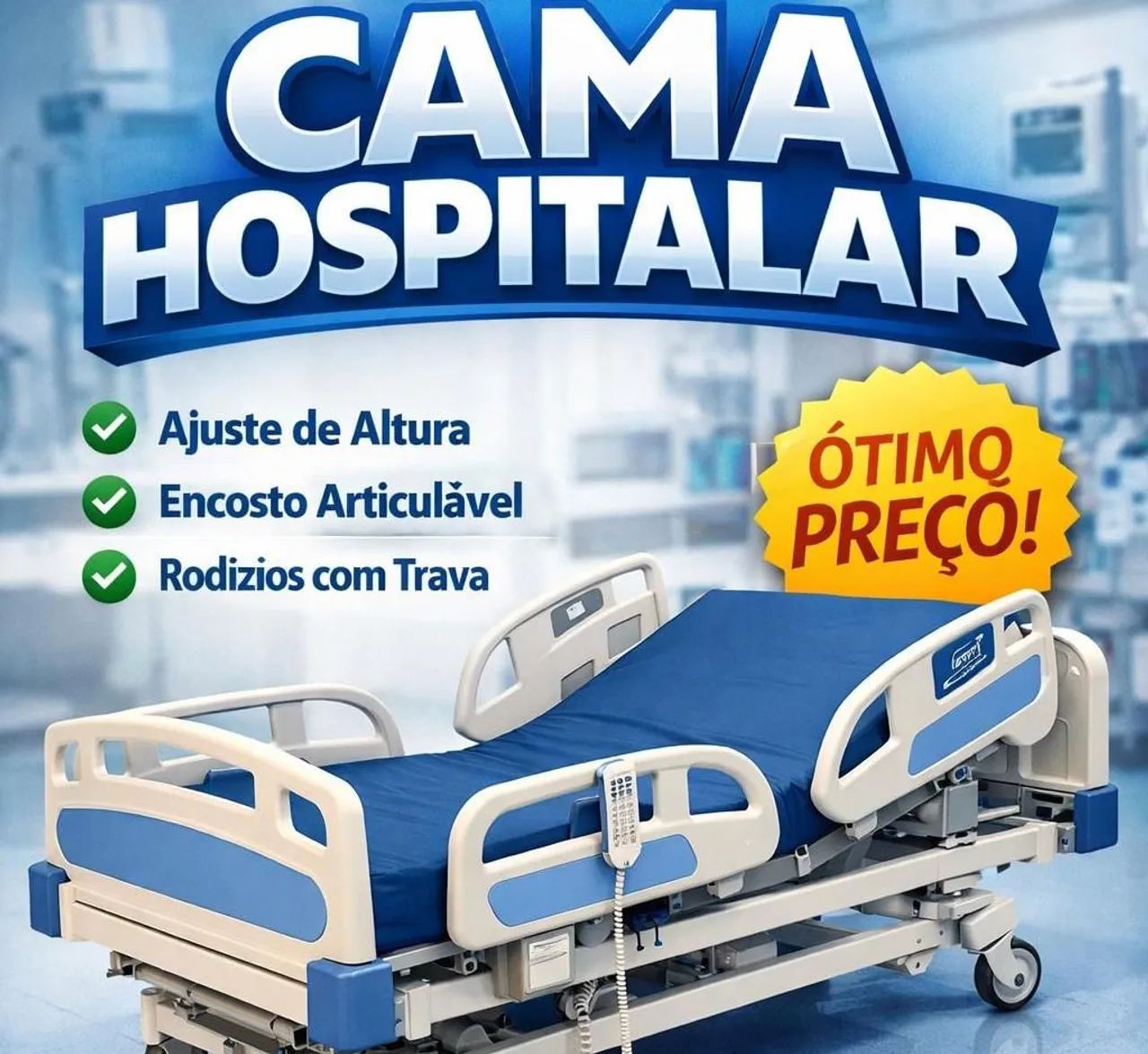Cama Hospitalar - Venda!