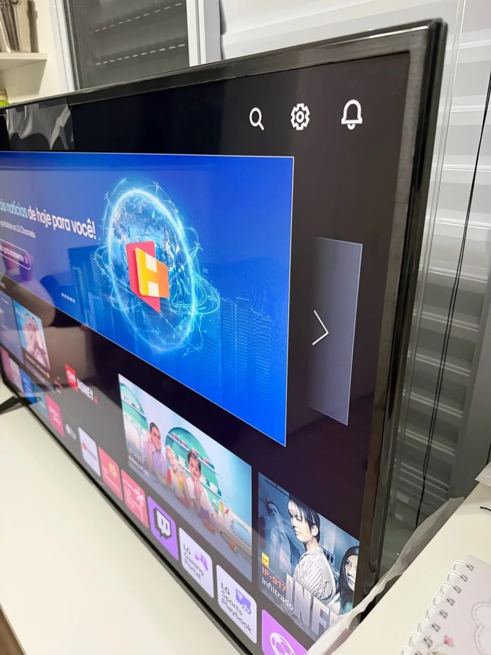TV 4K 60 polegadas LG no plástico 6x sem juros  - Foto 4