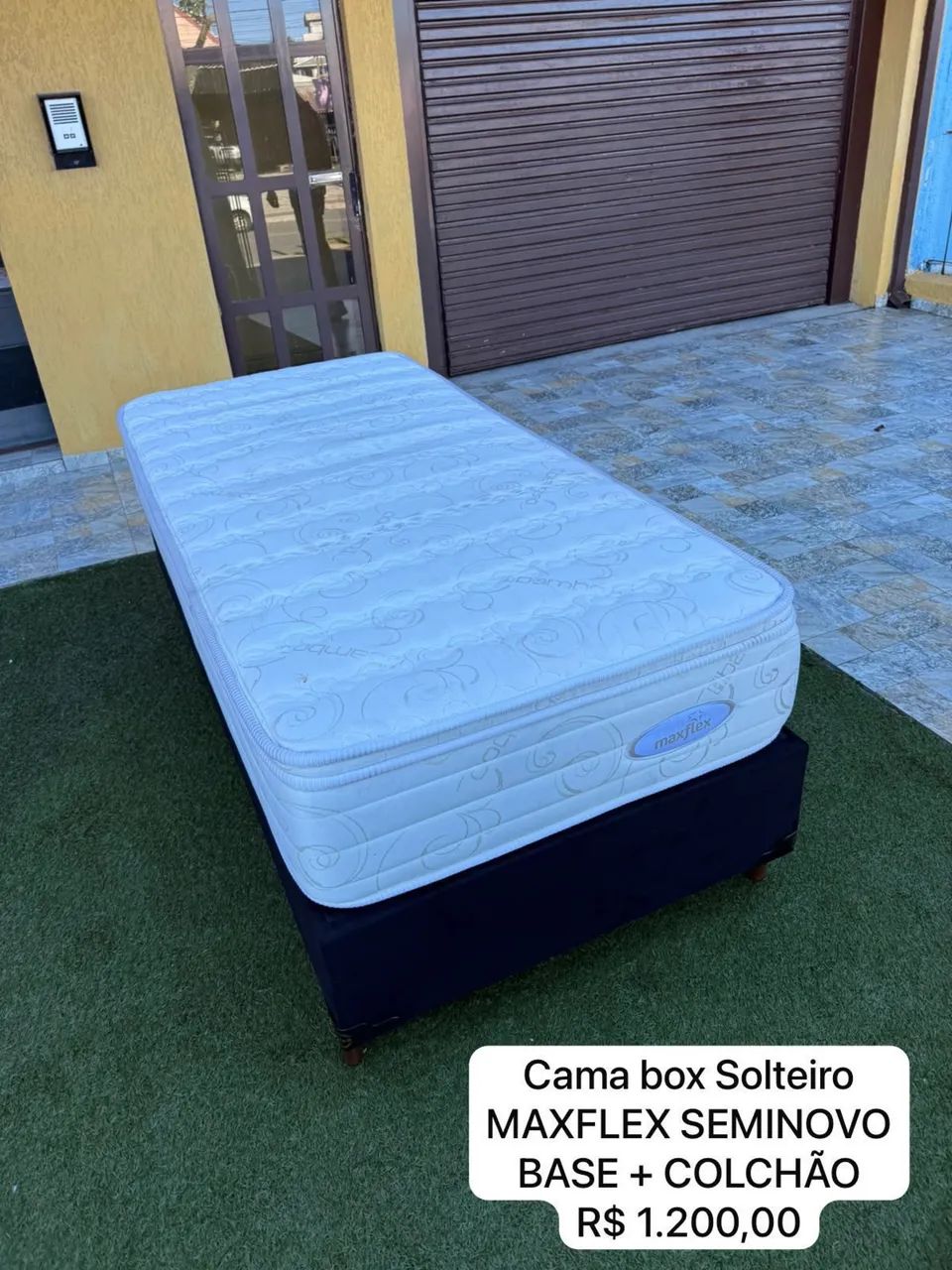 Cama Box Solteiro MAXFLEX SEMINOVO - ENTREGO 