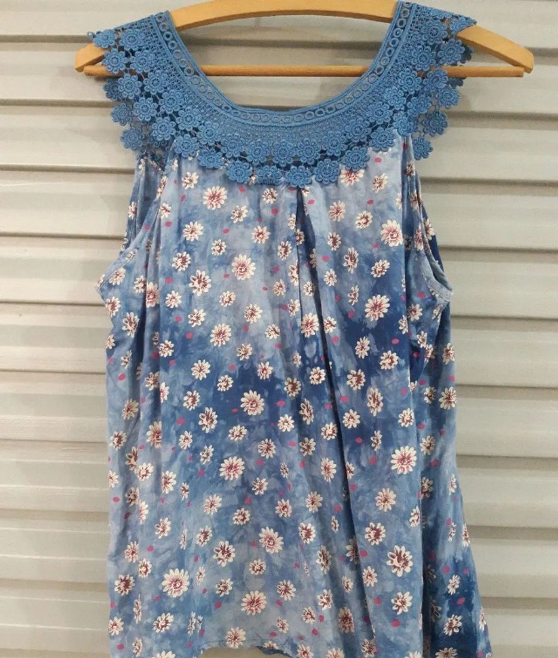 blusa em viscose e renda tam. 38 Sabala - Foto 5