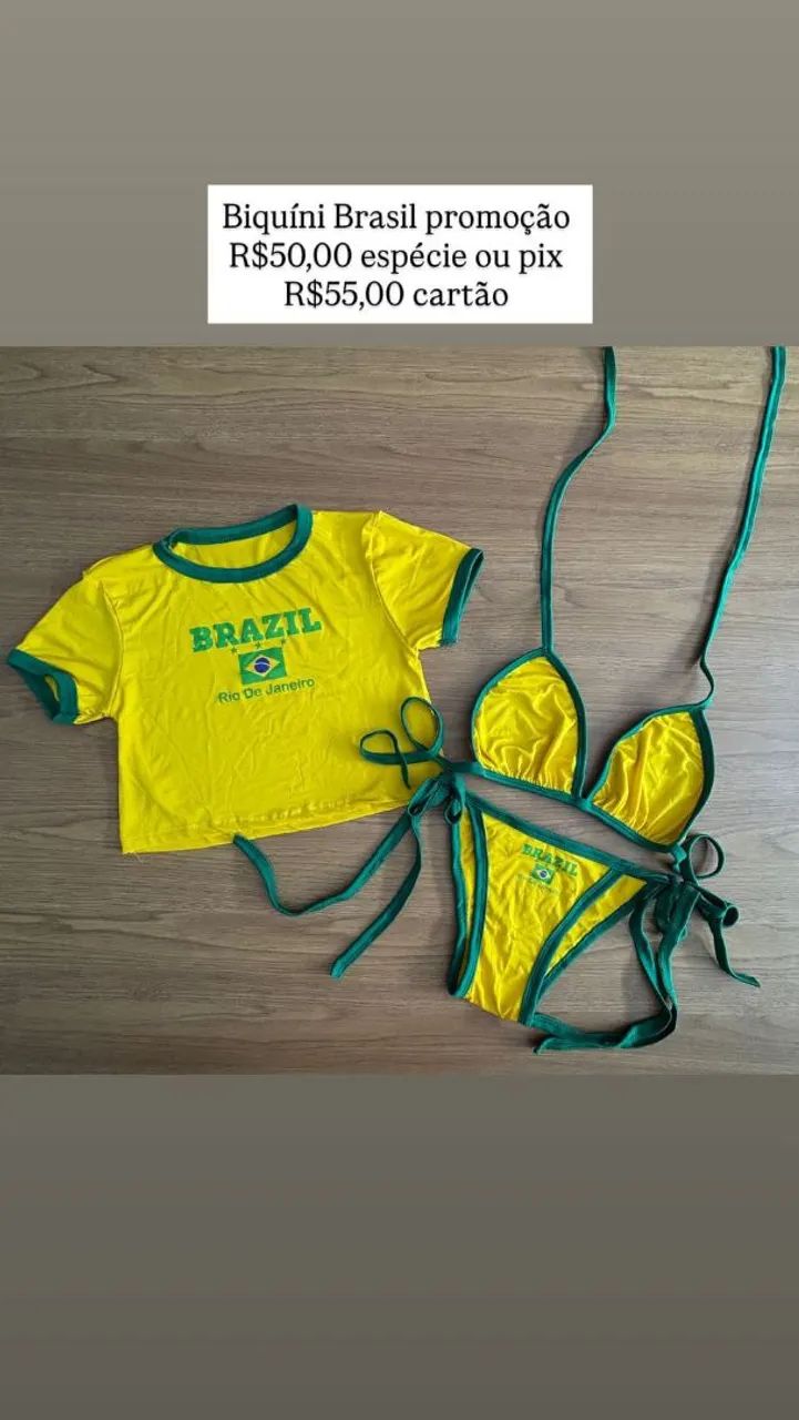Biquíni Brasil 3 peças  - Foto 2