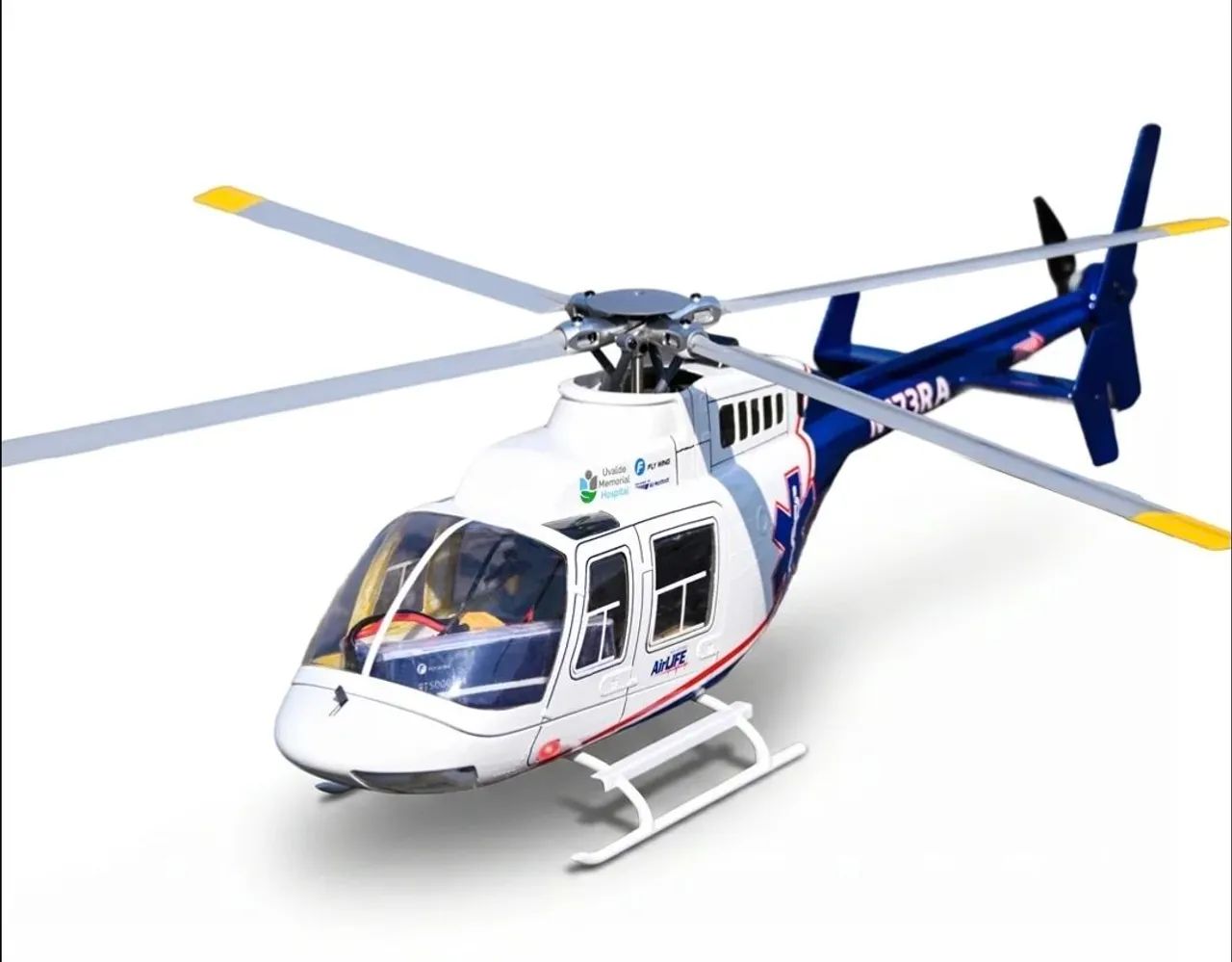 Helicoptero Rc escala Flywing Bell 407 com GPS - Foto 3