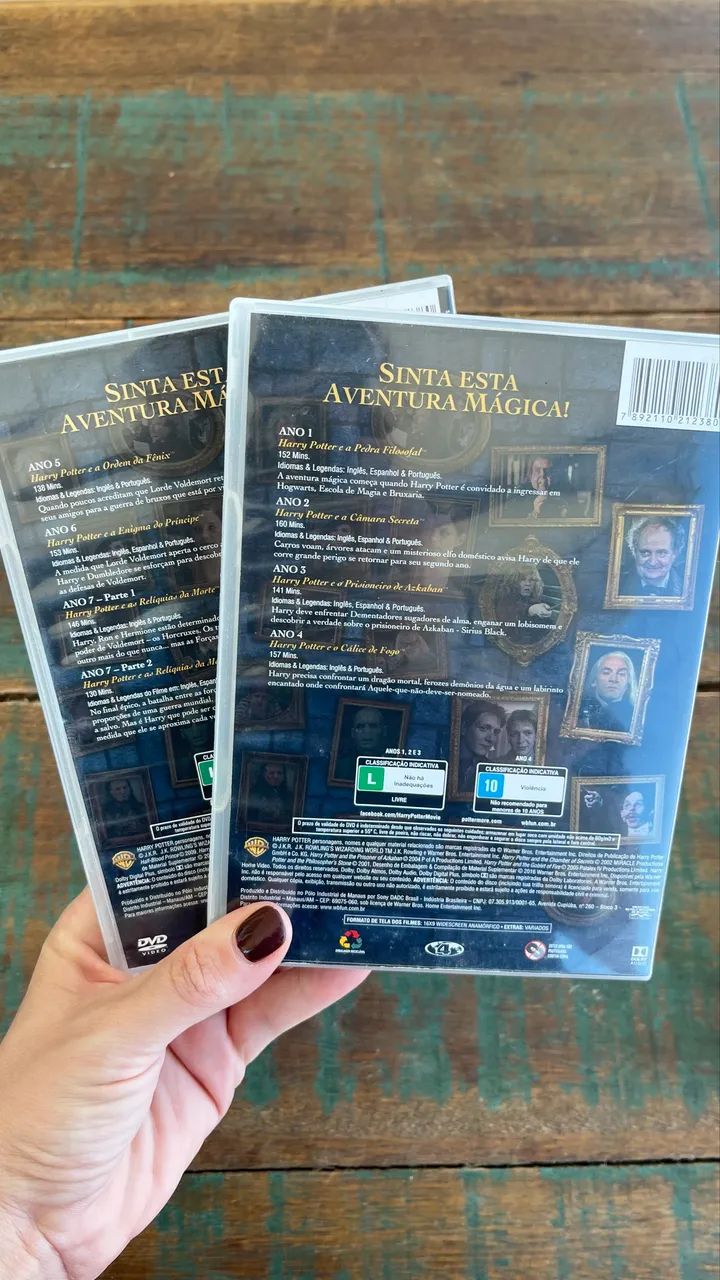 Harry Potter A Coleção Completa 8 Filmes em DVD - Foto 4