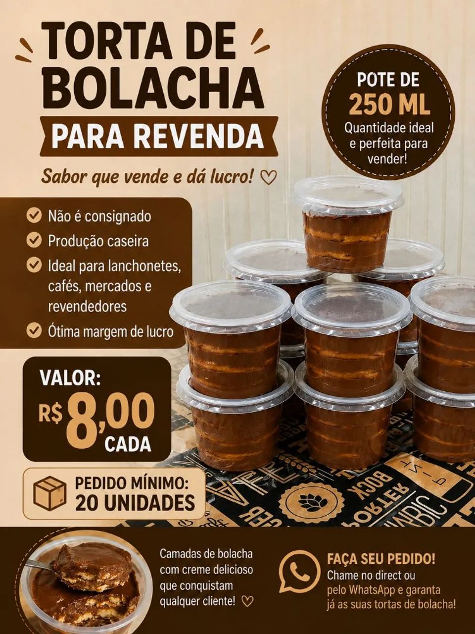 ? TORTA DE BOLACHA PARA REVENDA ?