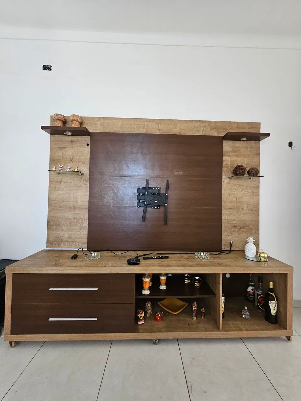 Rack com painel iluminação led