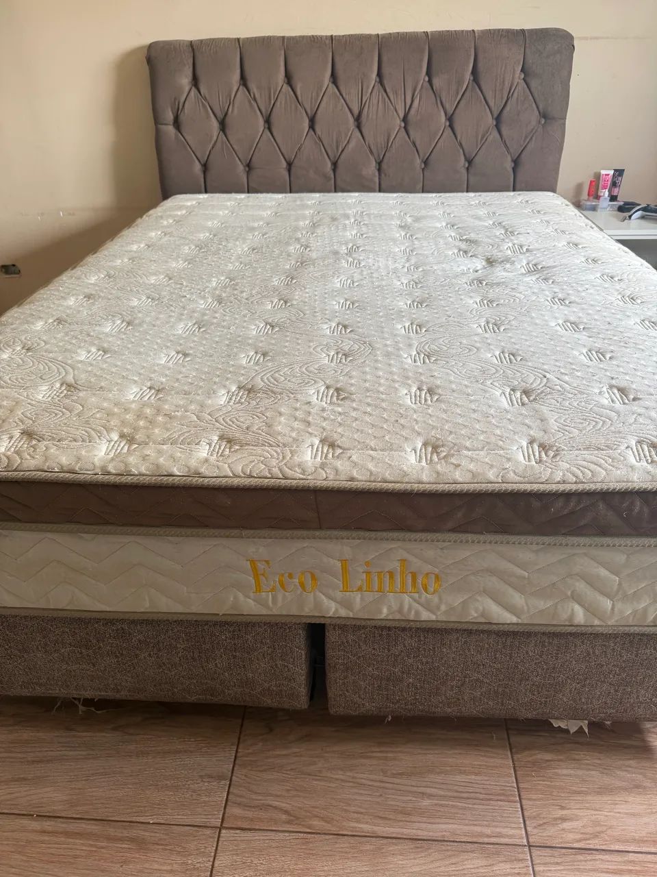 Cama Queen Size Completa com Cabeceira + Colchão Paropas - Foto 2