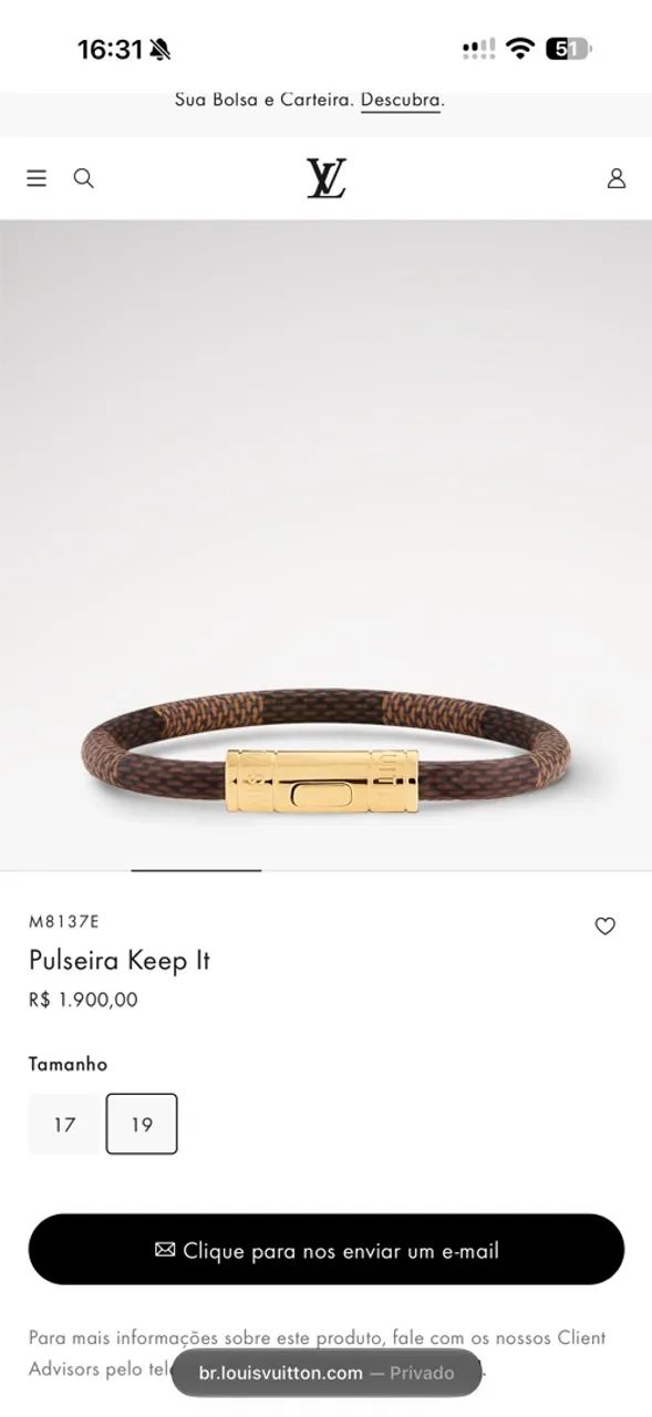 Pulseira lv - Foto 4