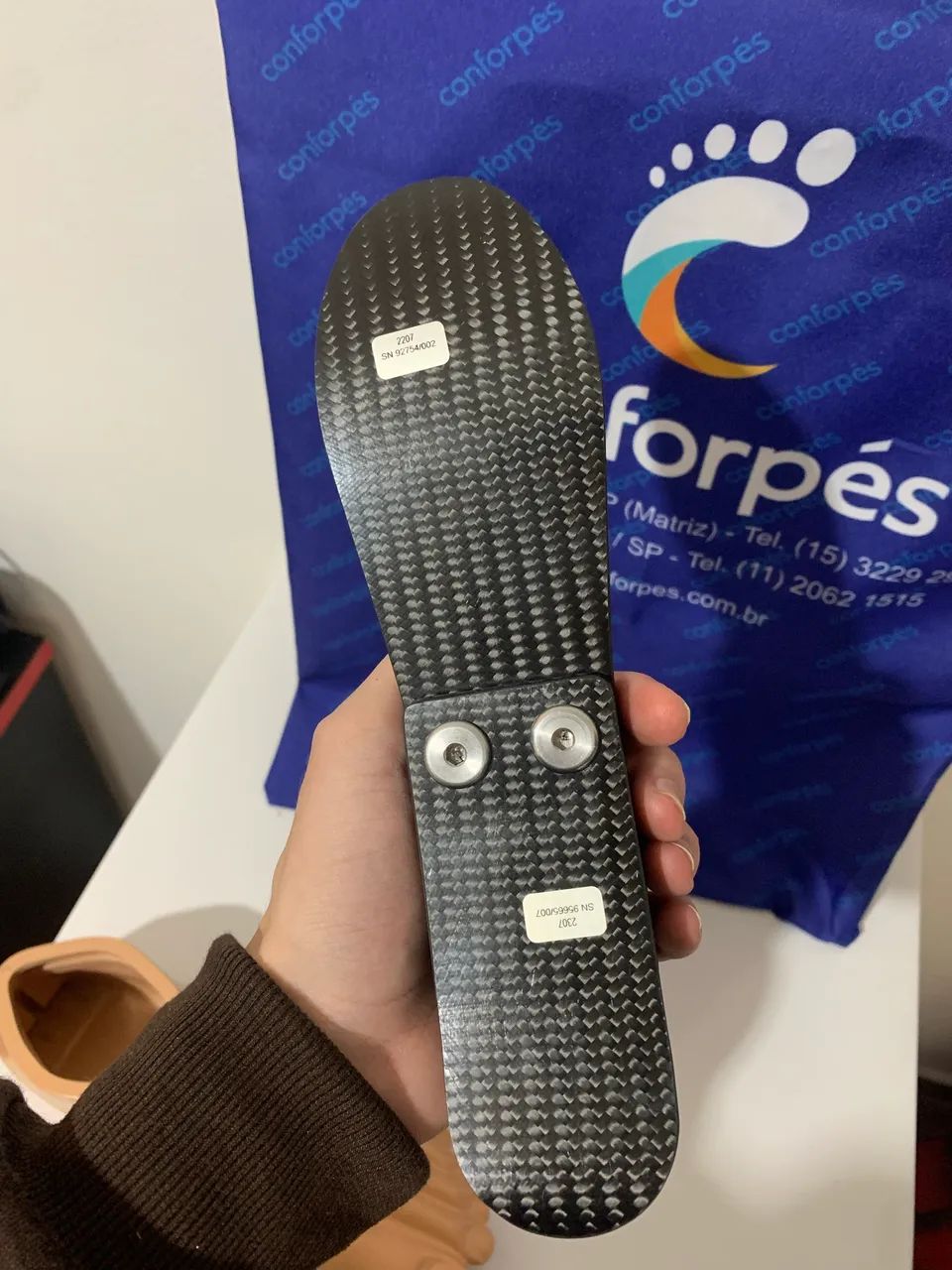 Prótese Pé Esquerdo Carbono - Foto 5
