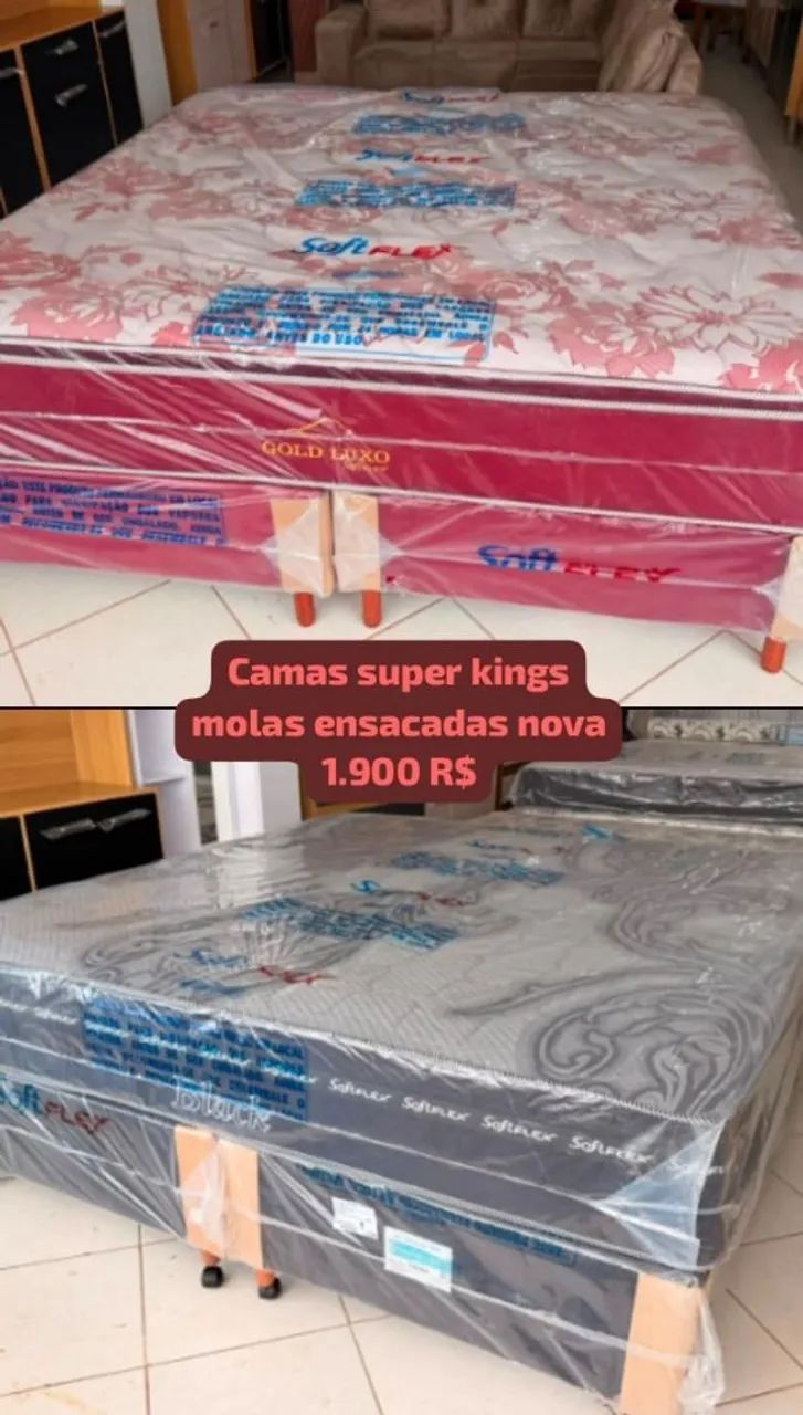 Camas Box Super kings molas ensacadas nova