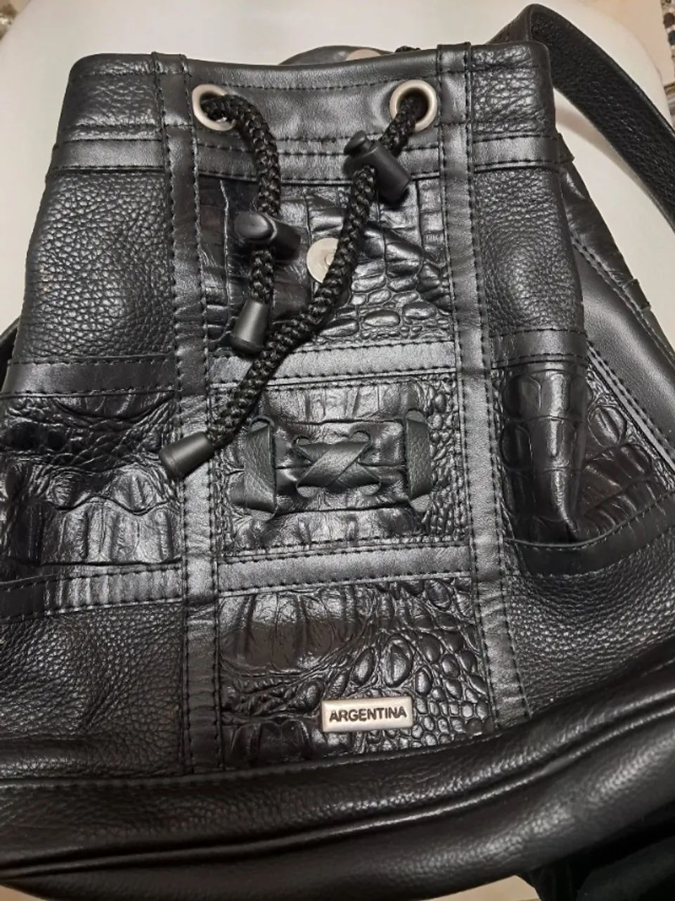 Bolsa 100 % Couro Argentina com Alça de Ombro
