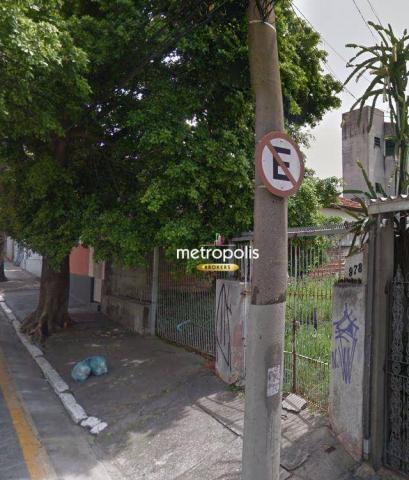 Terreno para alugar, 330 m² por r$ 4.300,00/mês - santa paula - são caetano do sul/sp