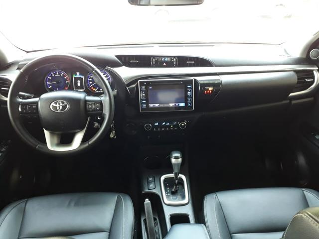 Toyota 2018 Hilux srv 4x4 2.7 Flex Automatico top de linha impecável confira - Foto 8