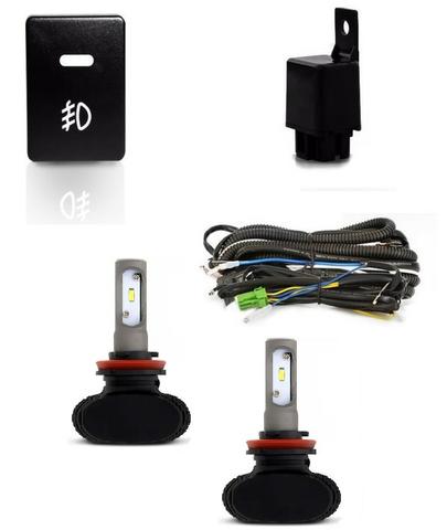Kit Farol Milha Corolla Grafite 2018 2019 + Xenon Ultra Led - Foto 2