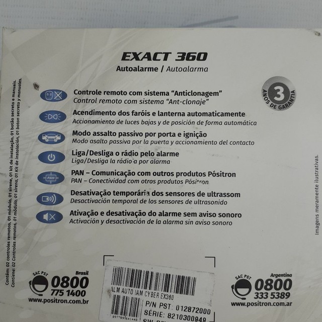 Alarme Positron.  EXACT 360. Com garantia. Novo. Instalado. - Foto 2