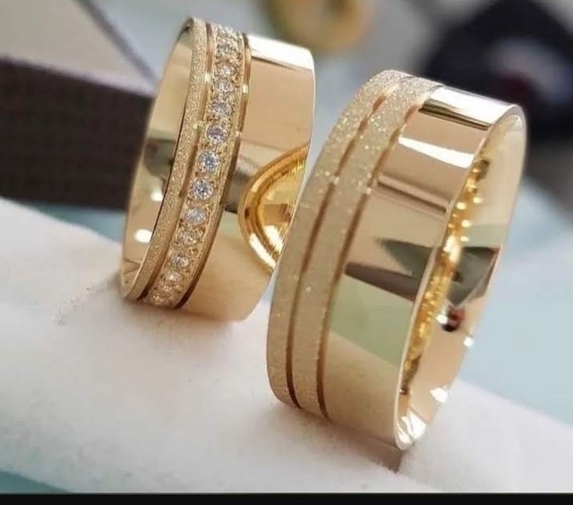 Alianças casamento -100% ouro 18k