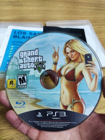 Jogo CD Mídia física PS3 GTA Grand Theft auto V - Foto 3