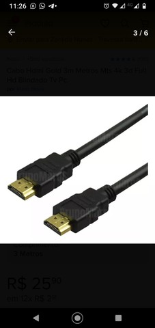 Cabo Hdmi 