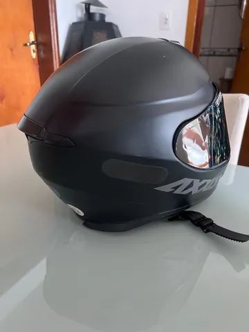 Capacete Axxis fosco com viseira espelhada e original 