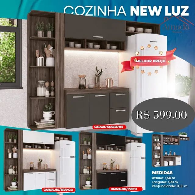 Armário de cozinha Ruby apenas 599,00 , Entrega  em 3 dias  - Foto 5