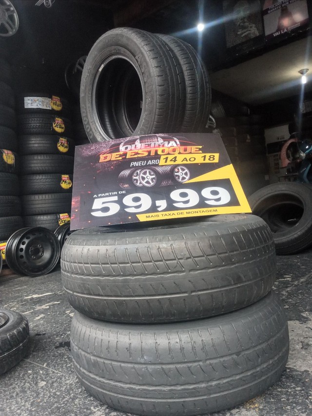 Pneus 185 55 16, 195 55 15, 205 55 16 partir de 67 reais * 