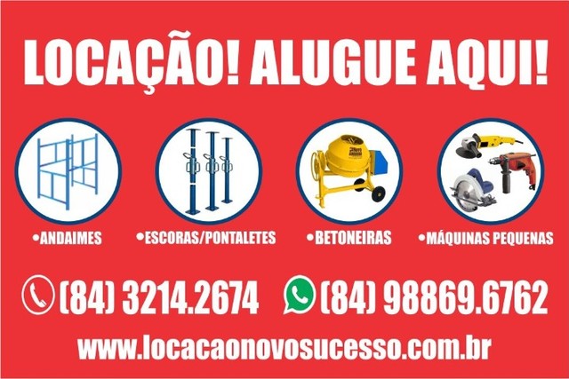Aluguel, Alugue, Alugar Andaime Escoras e Betoneiras Zona Norte Natal RN - Materiais de construção e jardim - Igapó, Natal 1130251212 | OLX Aluguel, Alugue, Alugar Andaime Escoras e Betoneiras Zona Norte Natal RN - Materiais de construção e jardim - Igapó, Natal 1130251212 | OLX